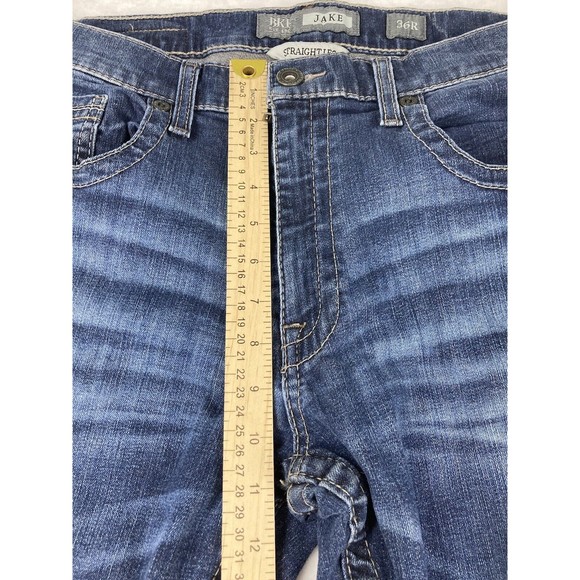 BKE Jake Straight Leg Womens High Rise Jeans Size 36R - Picture 8 of 16